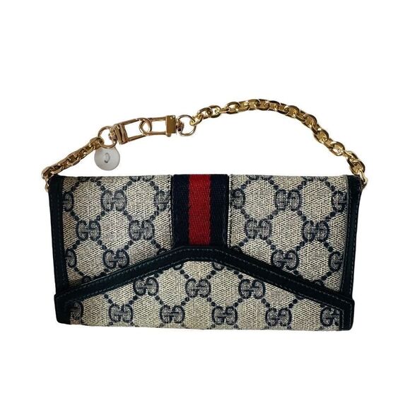 Gorgeous Gucci vintage Gg canvas and leather purse - Picture 8 of 15